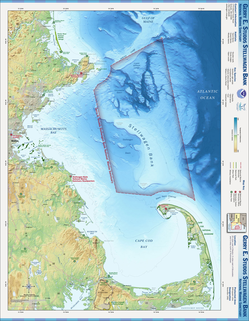 Picture of Map Stellwagen Bank